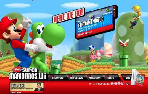 欧美新超级马里奥兄弟采蘑菇Wii游戏机