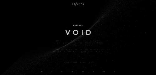 VOID 离子创意交互HTML5黑色网站