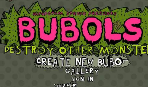 Bubole 卡通绘画创意FLASH网站