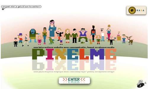 PIXELME - 很有创意的像素设计网站