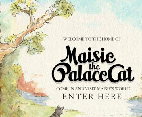 Maisie The Palace Cat 插画风格网站