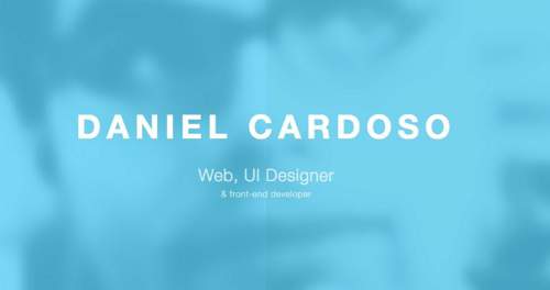 UI设计师-前端工程师Daniel Cardoso个人网站
