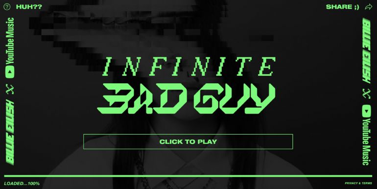Infinite Bad Guy - 使用3D和视频交互的动感体验
