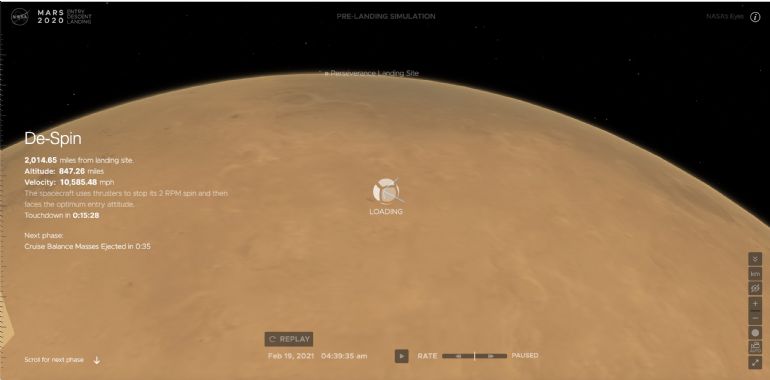 Mars 2020 Entry Descent Landing - 登陆火星