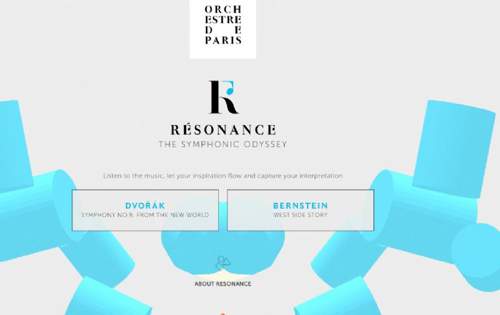 Orchestre de Paris – Résonance  酷炫的HTML5三维交互