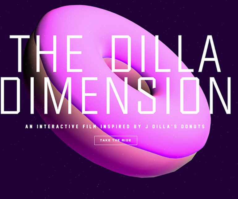 The Dilla Dimension甜甜圈3D互动HTM5网站
