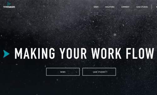 Treskon | MAKING YOUR WORK FLOW 视差黑色酷站