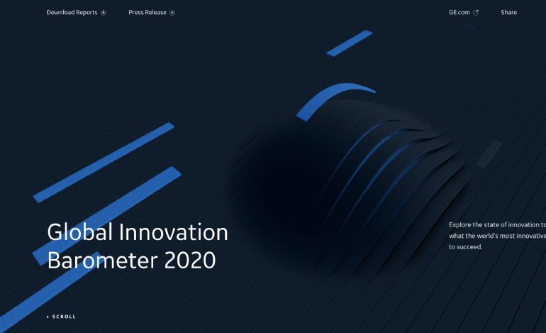 The GE Innovation Barometer 2020 - 3D过渡效果网站