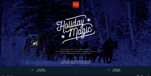 基于WebGL技术Wells Fargo Holiday Magic 美国富国银行的节假日魔法