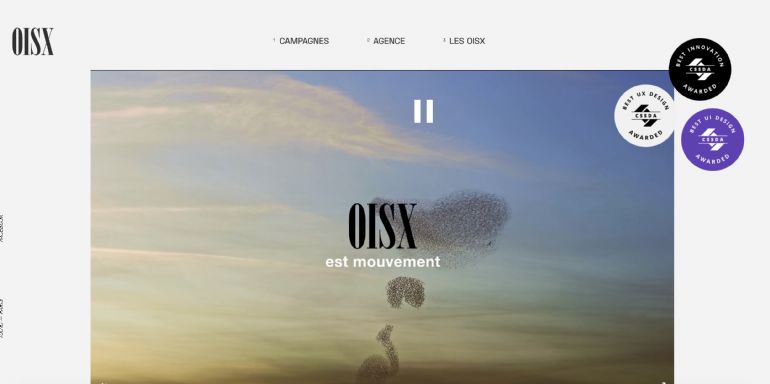 oisx - 流畅的文字过渡滚屏侦听交互网站