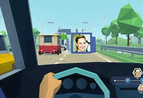 Tweet, Chat, Like & Drive 矢量动画FLASH酷站