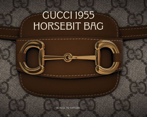 Gucci 1955 Horsebit Bag - 3D-VR交互展示古驰手提包产品设计
