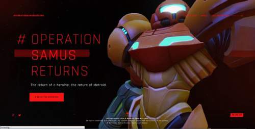 OperationSamusReturns 创意交互酷站