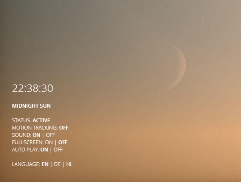 MIDNIGHT SUN HTML5创意网站