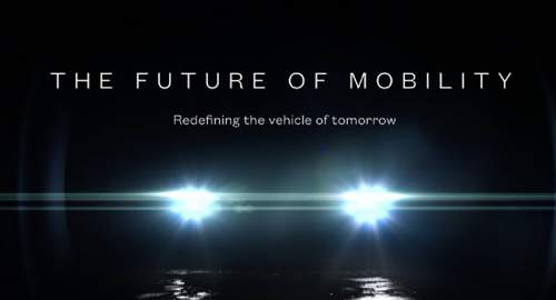 The Future Of Mobility - 重新定义明天的车辆黑色风格单页设计
