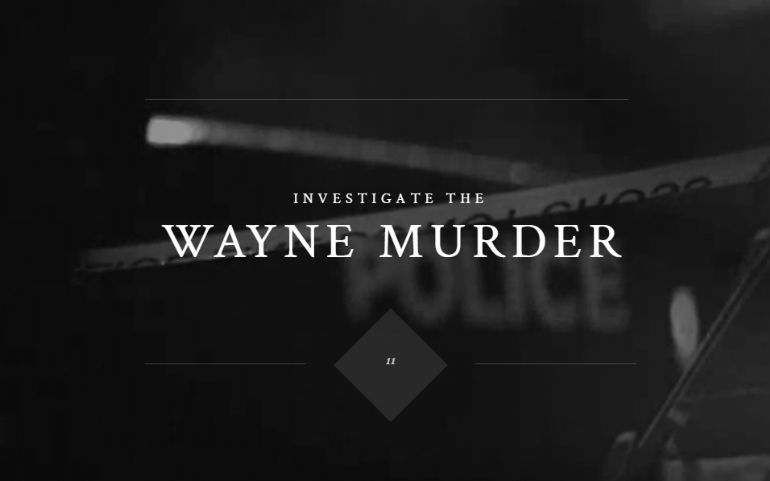 Witness Gotham: Wayne Murder 3D互动式三维WebGL技术酷站