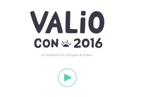 Valio Con 2016 设计师大会的长单页和卡片式视差滚动交互网站