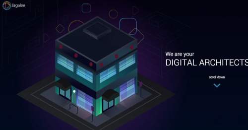 Your Digital Architects 酷炫的滚轮侦听视差矢量风格交互网站