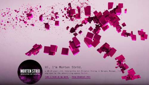 国外设计师Morten Strid的个人艺术创意网站