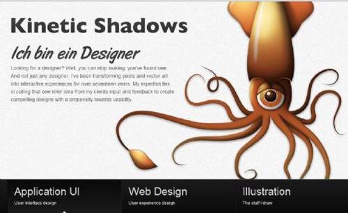Kinetic Shadows |  Brian Rhinehart - 网页UI设计师个人网站