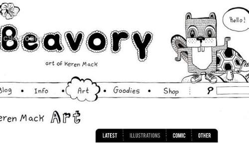 BEAVORY 插画绘画设计师个人手绘网站