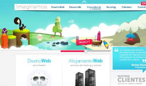 西班牙网页设计和软件开发公司卡通网站