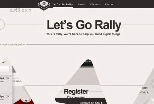 Rally Interactive - HTML5交互特效展示网站