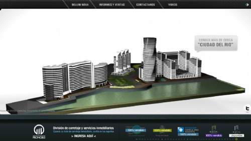 ciudaddelrio 房地产3D创意FLASH网站