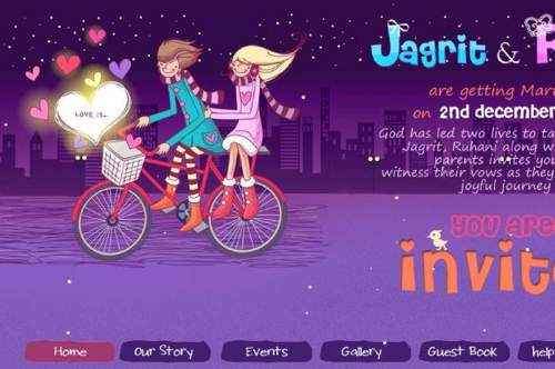 Ruhani Weds Jagrit Wedsite