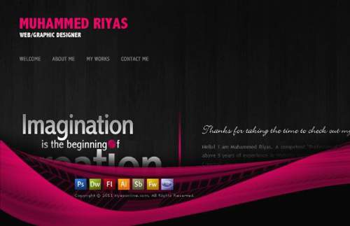 印度网页设计师Muhammed Riyas