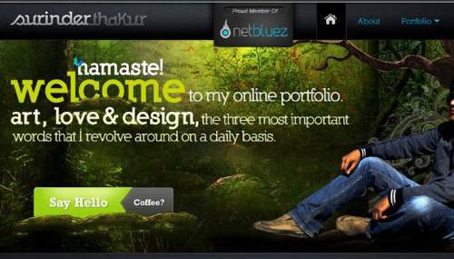 Surinder Thakur 设计师个人网站