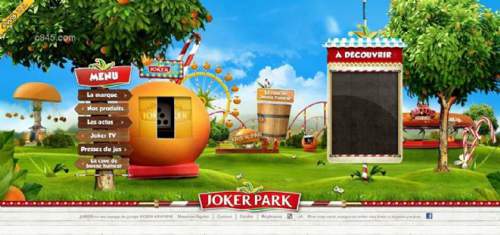 FWA推荐jokerpark食品3D场景酷站