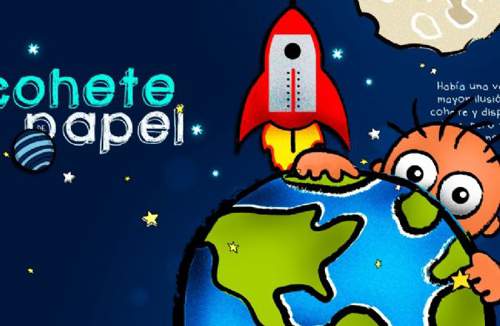 El cohete de papel 卡通手绘CSS酷站