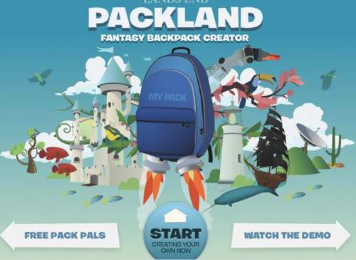 美国Lands'sEnd品牌服装Packland专题网站