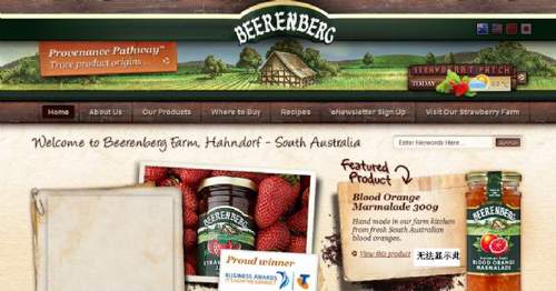 beerenberg farm 精致CSS网页-饮食餐饮