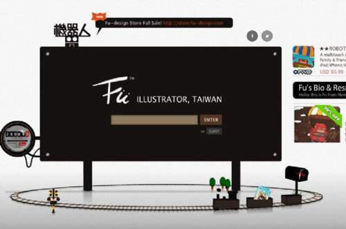 台湾设计师Keng-Fu Chu个人卡通网站