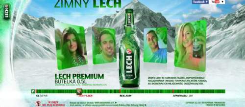 lech beer 啤酒绿色动感