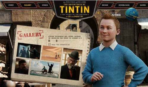 《The Adventures of Tintin》 3D电影官方网站
