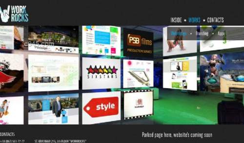 workrocks 3D作品全景展示酷站