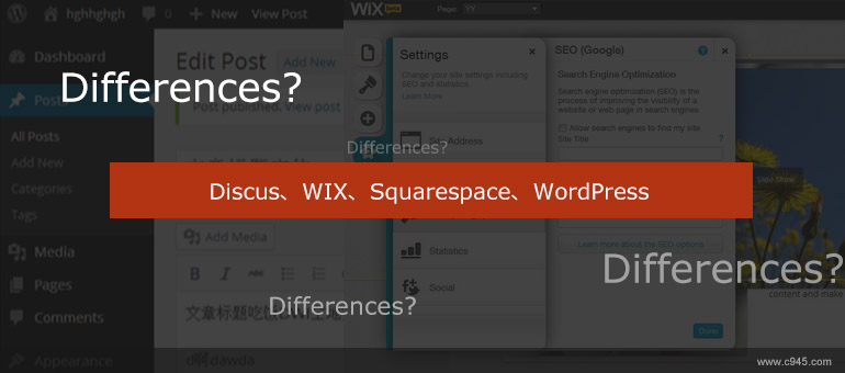 智能建站时代:Discus、WIX、Squarespace、WordPress 的优势和缺点探索